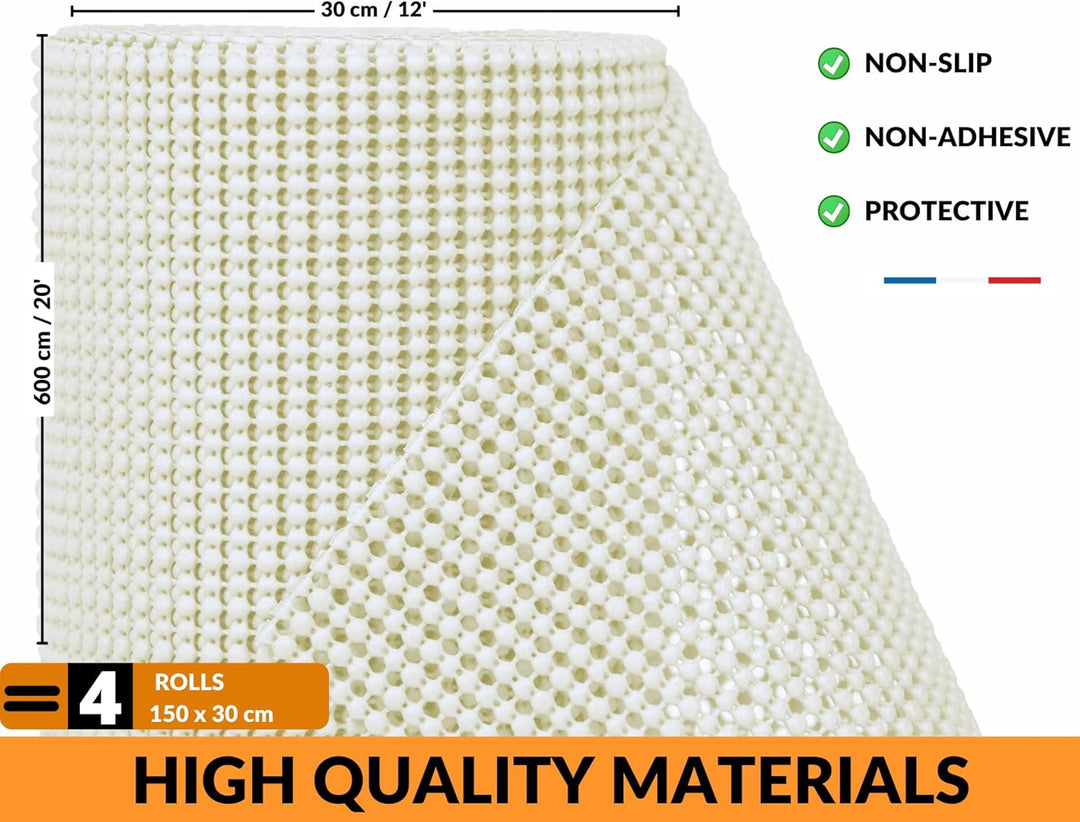 Schubladenmatte 30 x 600 cm| Antirutschmatte Schubladen, Eva-Material Zuschneidbar Schubladen Einlag
