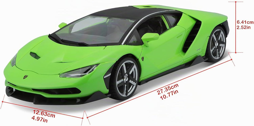 Bauer Spielwaren 31386-00000053 Maisto Lamborghini Centenario: Modellauto mit Federung, Massstab 1:1