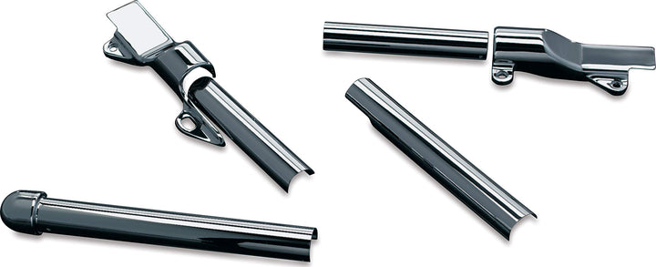 Kuryakyn 8108 Motorrad-Accent Zubehör: Schwingenrohrabdeckungen für Harley-Davidson Softail 2000-07