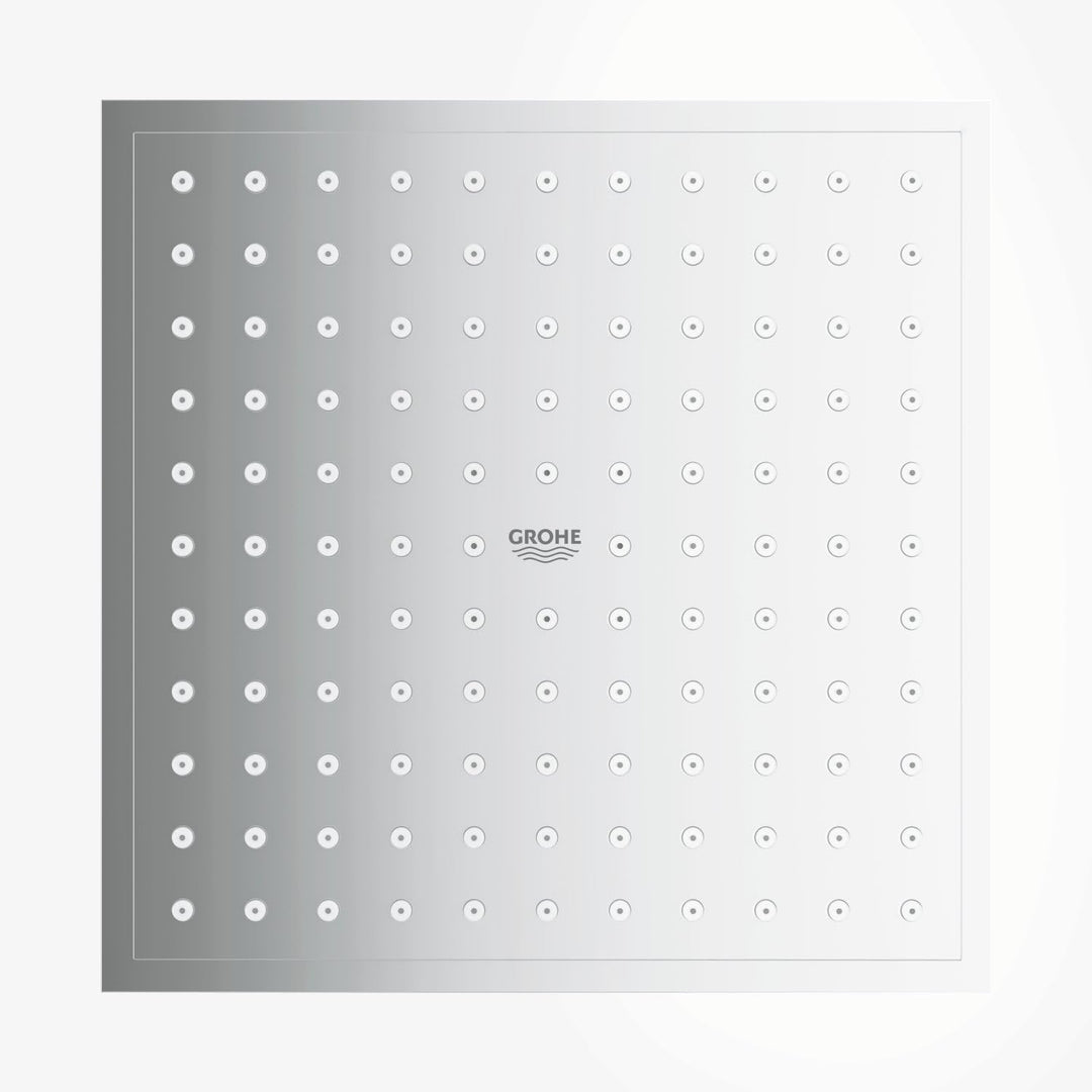 GROHE Euphoria Cube 152 - Kopfbrause (wassersparend, Antikalk-System), chrom, 27705000 Single Ø152mm