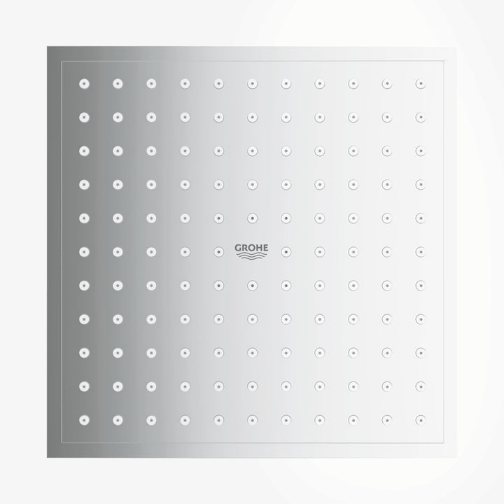 GROHE Euphoria Cube 152 - Kopfbrause (wassersparend, Antikalk-System), chrom, 27705000 Single Ø152mm