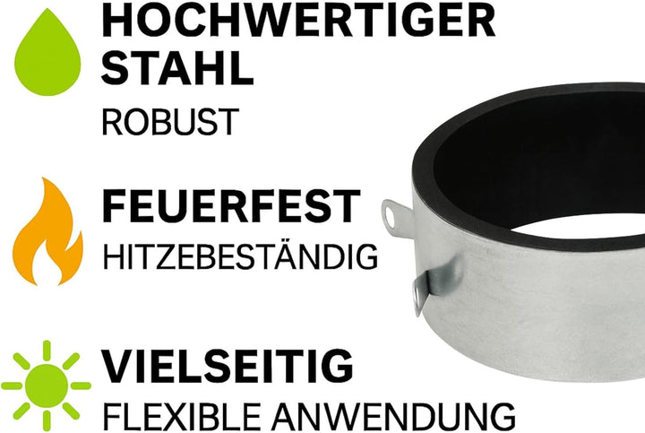 Weedness Verbindungsmanschette 300 mm - Rohrlüfter Abluft Aktivkohlefilter Grow Lüfter Ablauftschlau