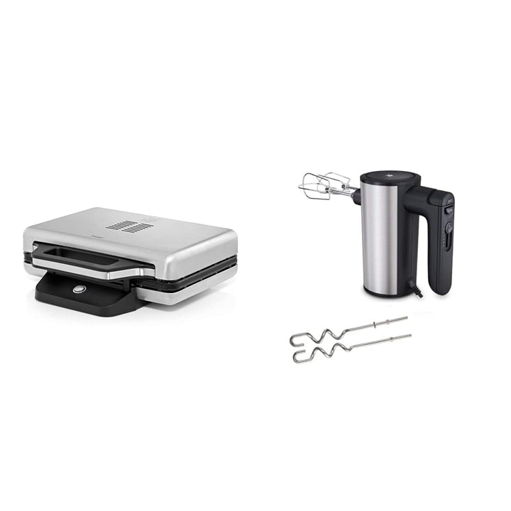 WMF Lono Sandwich Maker, Sandwichtoaster, edelstahl matt & Kult X Edition Handrührer, Quirl mit 5 Ge