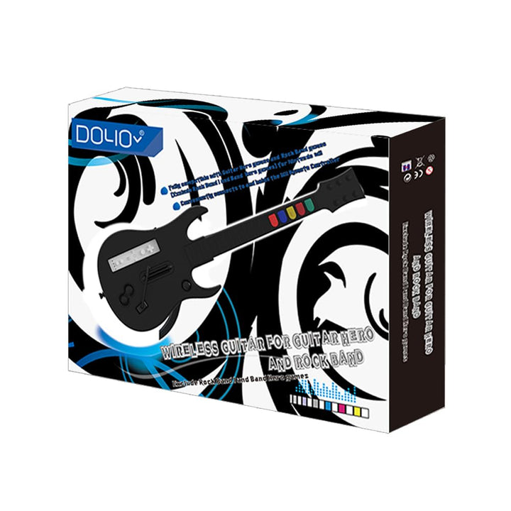 DOYO Drahtloser Wii Controller für Guitar Hero und Rock Band, kompatibel mit allen Guitar Hero Spiel