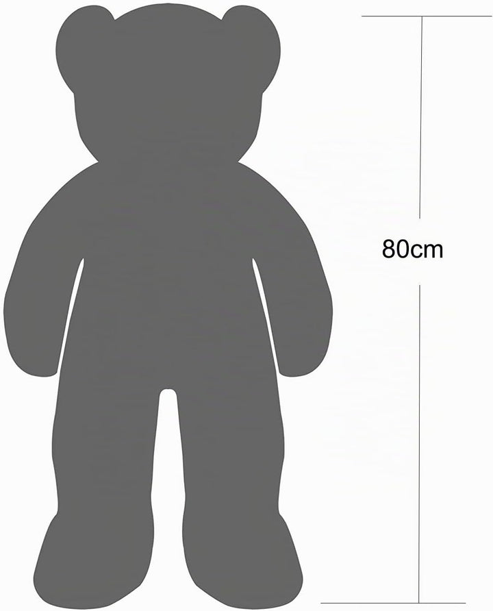 YunNasi Teddybär Gross Riesen Teddy Bär Plüschbär Kuschelbär 80cm/31.5 Inches Stofftier mit Bänder f