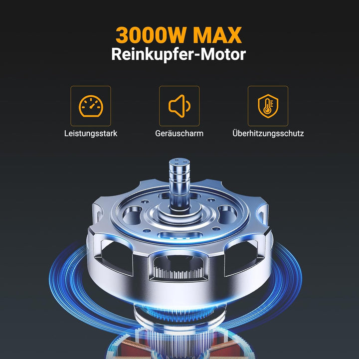 AOBOSI 3-In-1 Fleischwolf Elektrisch Mit 3 Edelstahl-Schleifplatten,1 Kubbe & 3 Wurstfüllrohren, [30