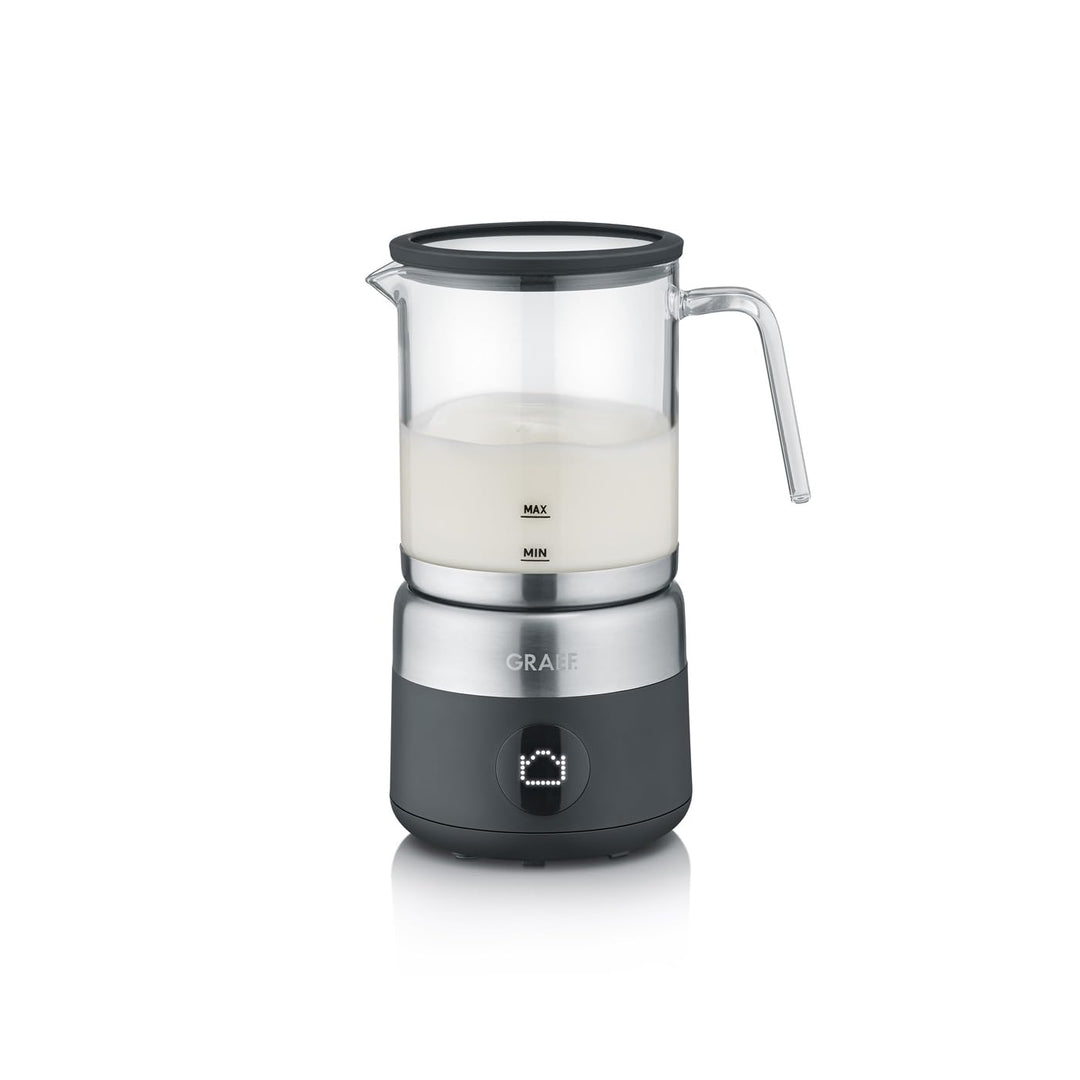 GRAEF MS802EU - Milchaufschäumer, elektrisch, bis zu 500ml Milchschaum in Barista-Qualität, herausne