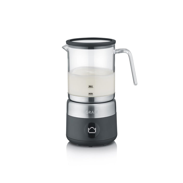 GRAEF MS802EU - Milchaufschäumer, elektrisch, bis zu 500ml Milchschaum in Barista-Qualität, herausne