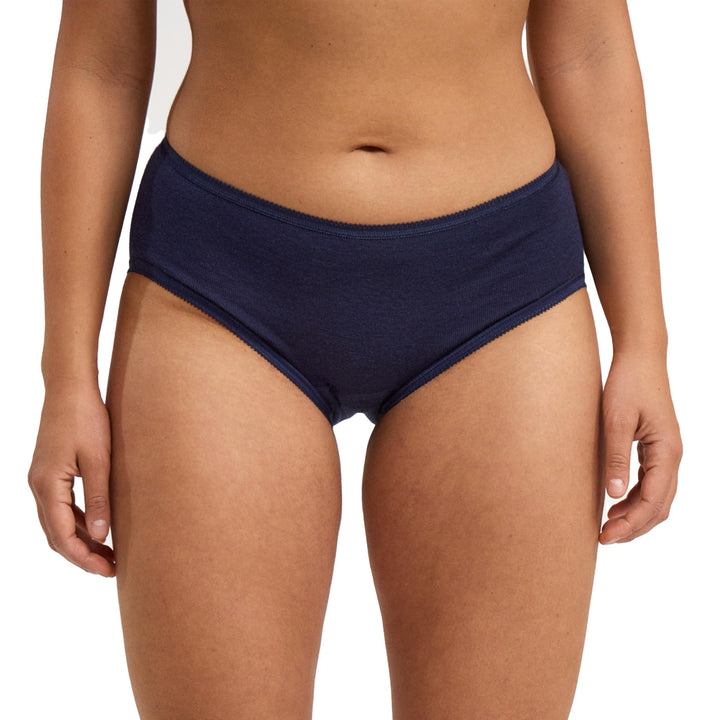 DILLING Damen Merino Wolle Midi Slip – Unterhose Aus 100% Bio Merinowolle – Atmungsaktive Briefs Ohn