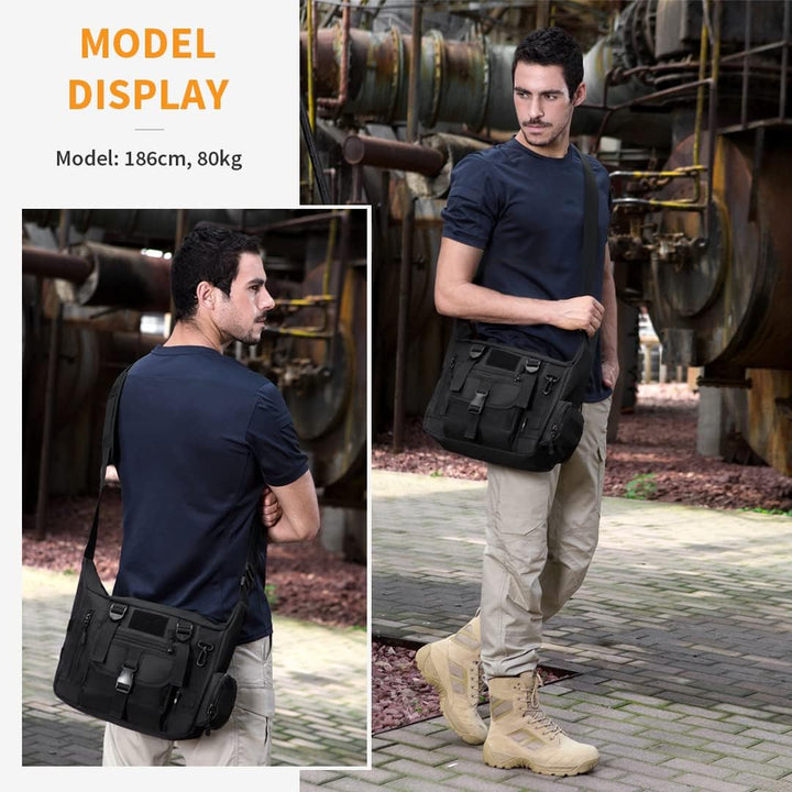 Huntvp Taktisch Schultertasche Militär Crossbody Bag Sling Tasche Wasserabweisend Umhängetasche Mess