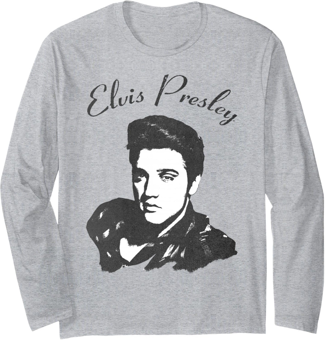 Elvis Presley Official Script Langarmshirt