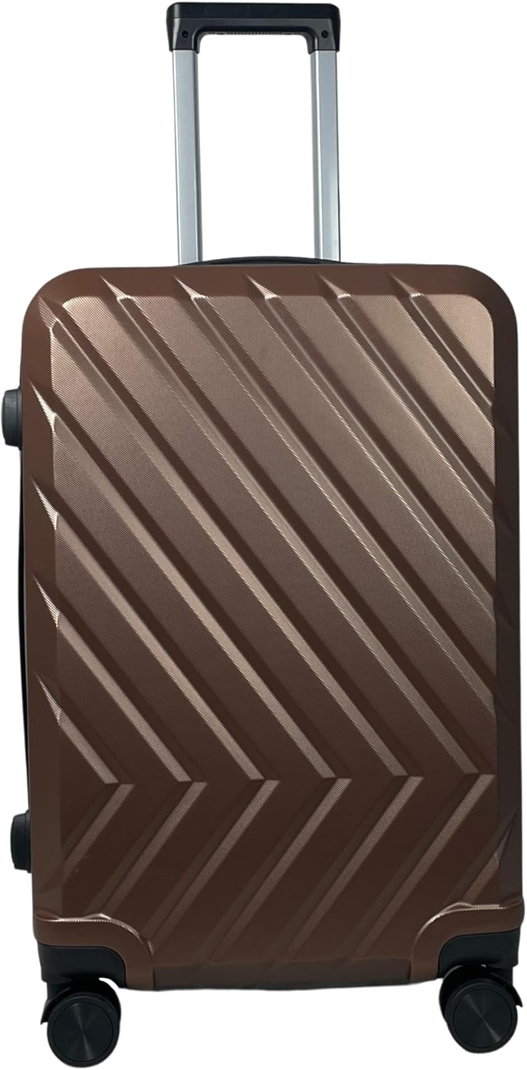 MY TRAVEL BAG Hartschalen-Koffer Trolley Reisekoffer (Handgepäck-Mittel-Gross-Set) 4 Doppel-Rollen (