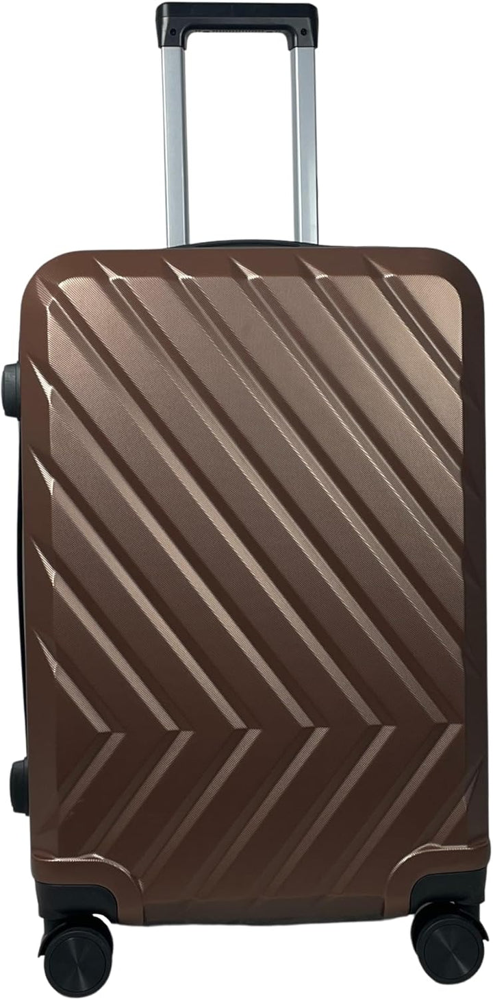 MY TRAVEL BAG Hartschalen-Koffer Trolley Reisekoffer (Handgepäck-Mittel-Gross-Set) 4 Doppel-Rollen (