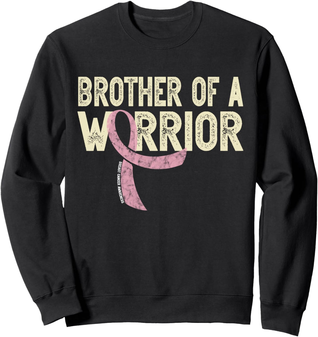 Brother of a Warrior Brustkrebs-Bewusstseinsband Sweatshirt