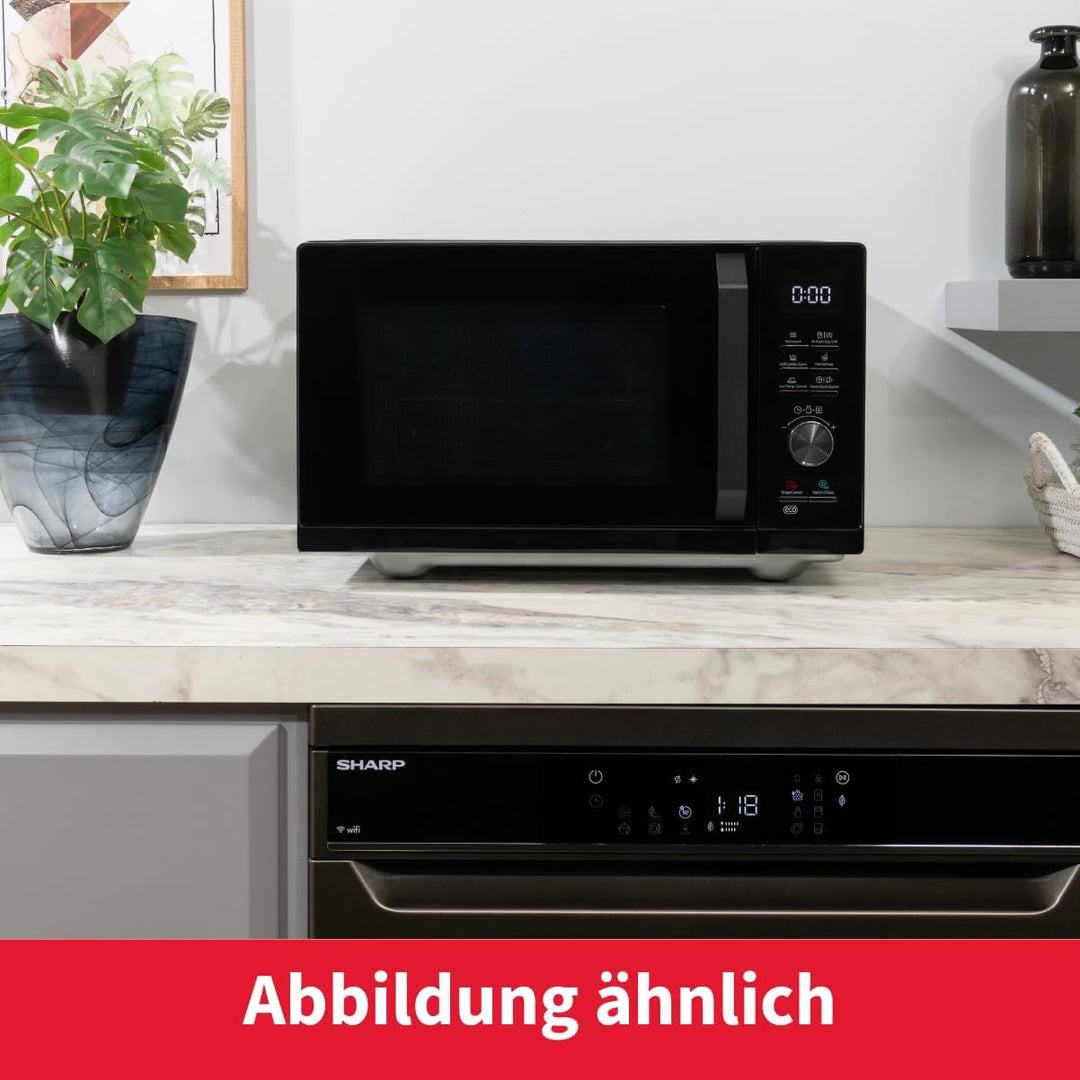 Sharp RCA271TB 5-in-1 Airfry-Mikrowelle 900W, Grill 1000 W, Heissluft & AirFry-Funktion, Konvektion