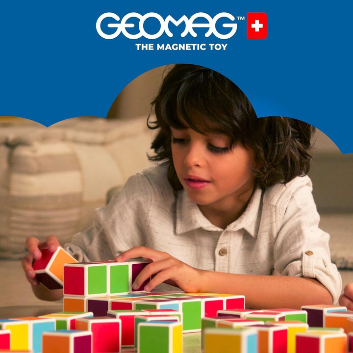 Geomag 128 - Magicube Free Building 27 Magnetwürfel für Konstruktionen, Baukasten Lernspielzeug 27 C
