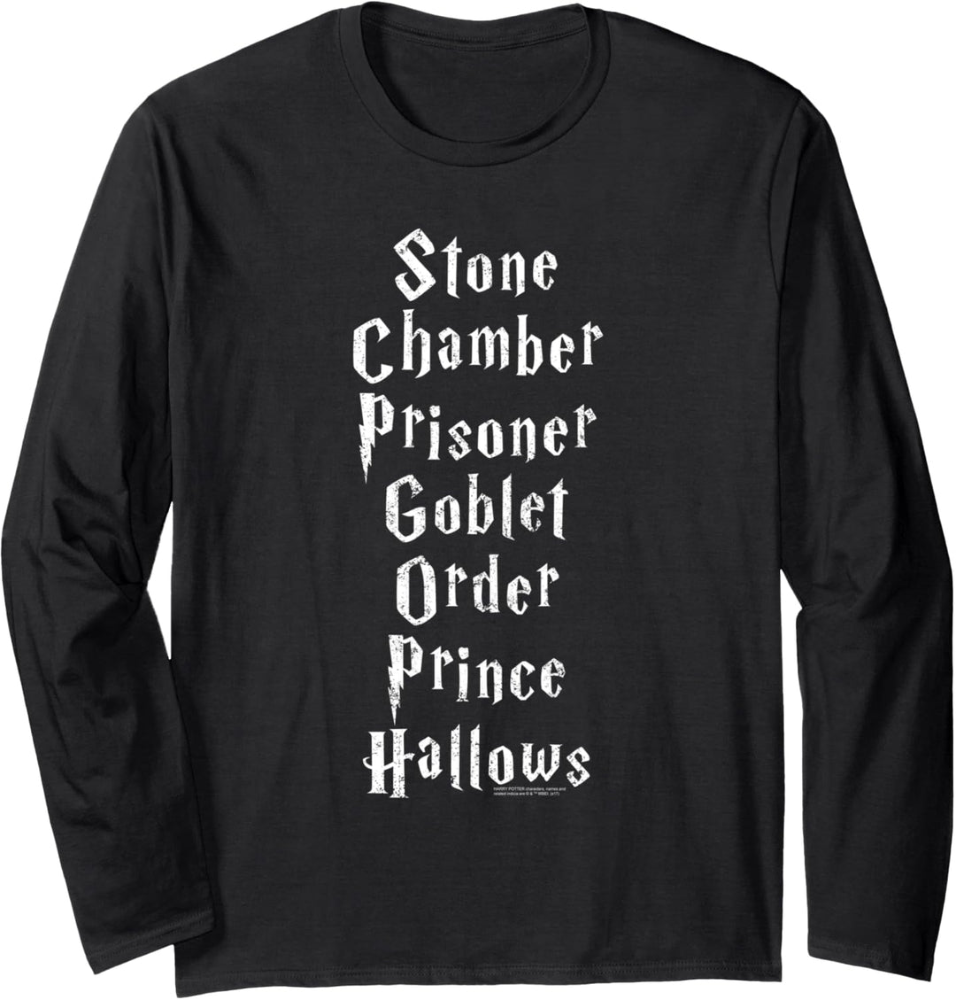 Harry Potter Titles Langarmshirt