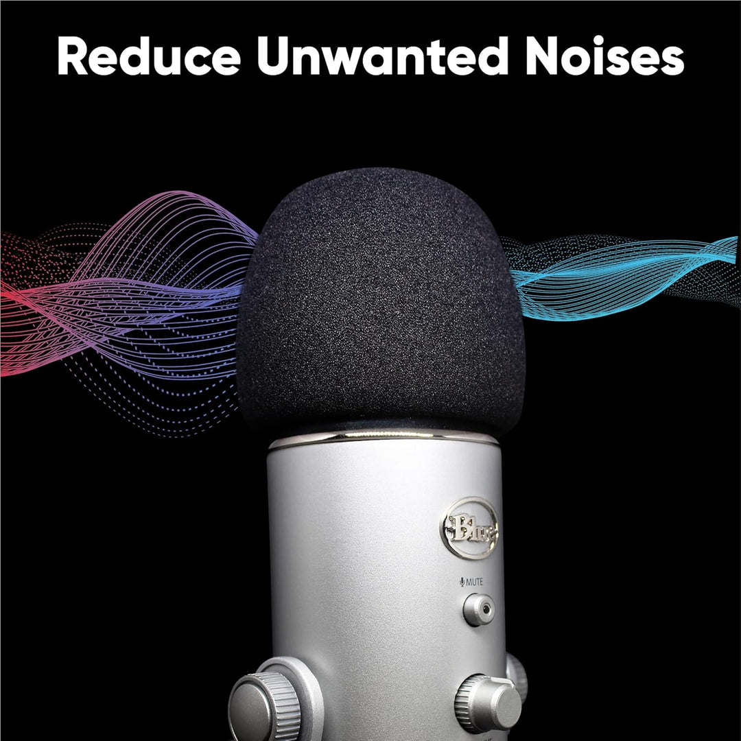 Schaumstoff-Windschutz für Blue Yeti Mikrofon – Pop-Filter aus hochwertigem Schwamm-Material, das un