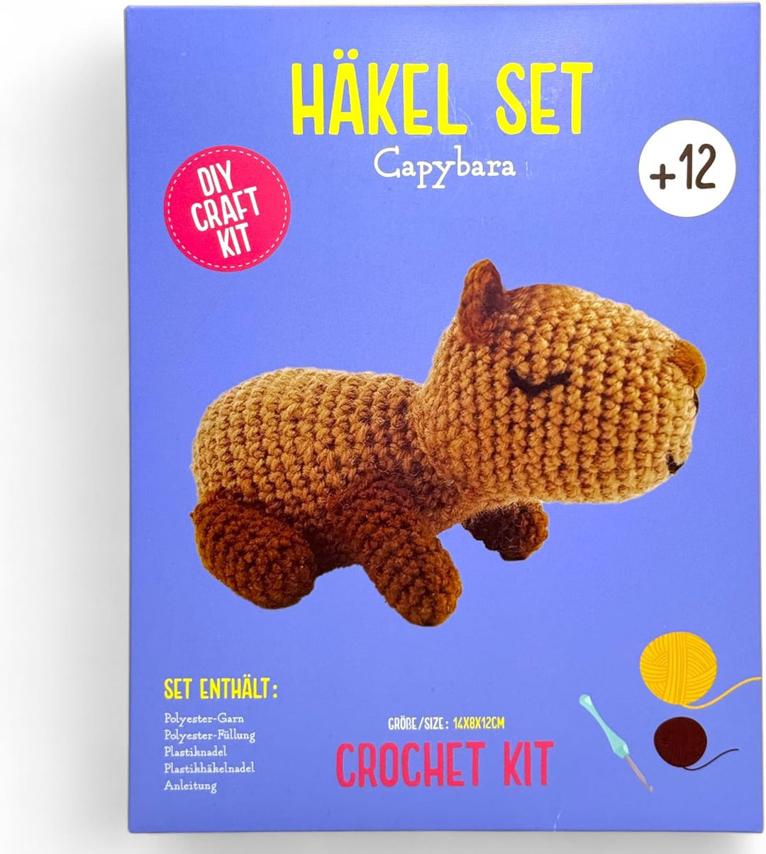 MIJOMA Häkelset Tiere für Anfänger & Fortgeschrittene – DIY Amigurumi Häkel Kit mit Anleitung, Wolle