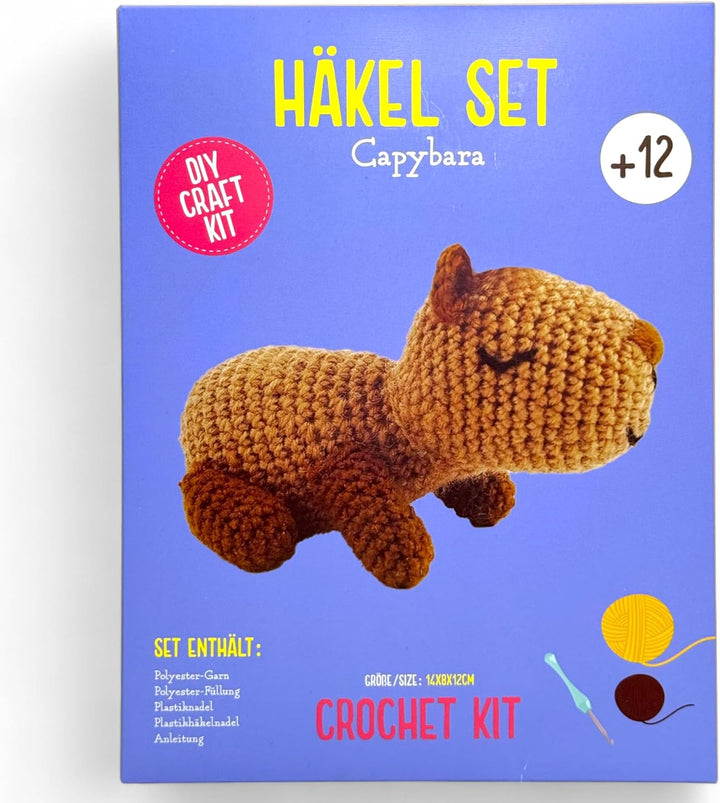 MIJOMA Häkelset Tiere für Anfänger & Fortgeschrittene – DIY Amigurumi Häkel Kit mit Anleitung, Wolle