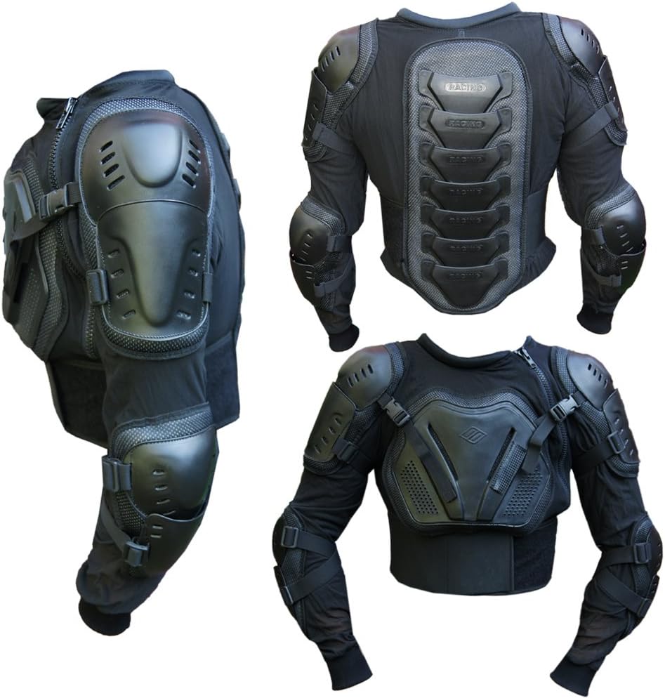 PROANTI Kinder Protektorenjacke Motorrad Protektoren Hemd Jacke Ski Snowboard Fahrrad Motocross, M