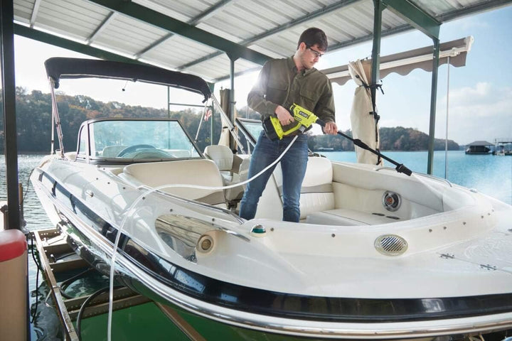 RYOBI 18 V ONE+ Akku-Mitteldruckreiniger RY18PW22A-125 (Reinigen von Fahrzeugen/Oberflächen, max. Dr