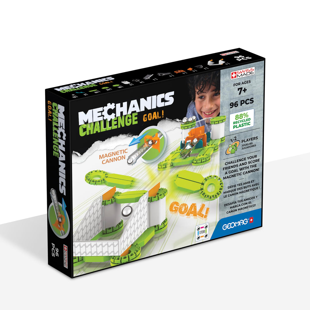 Geomag - Mechanics Challenge Goal - Educational and Creative Game for Children - Magnetic Building B