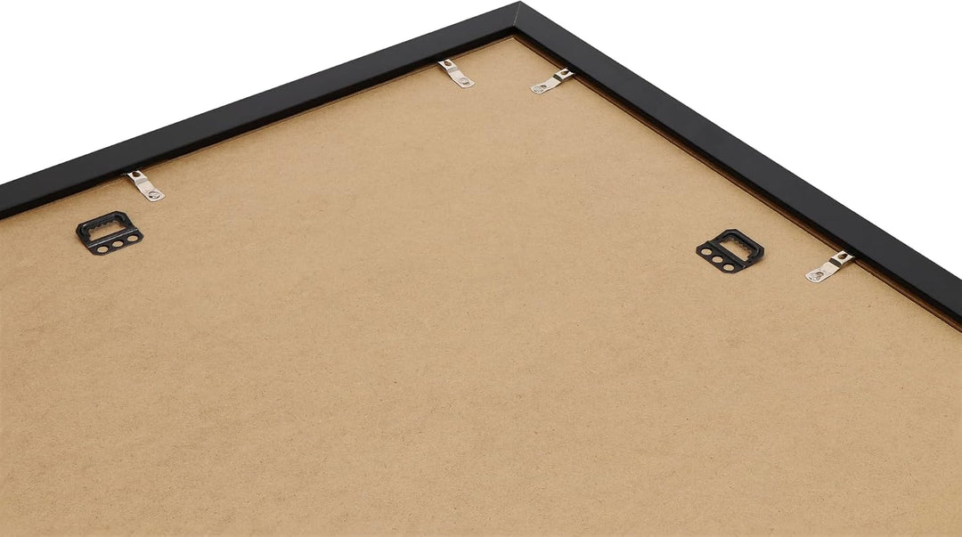 ACAZA Bilderrahmen 50x60 cm Schwarz, MDF Holz mit bruchsicherem Acrylglas, für Photos, Poster und Pu