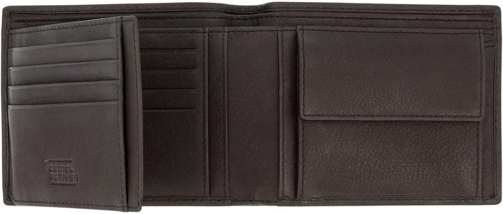 camel active bags Mali Herren Geldbörse RFID Querformat Leder Mittelgross Schwarz 12,5 x 2 x 9,5 Sch