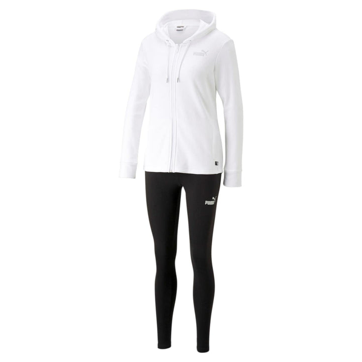 PUMA Unisex Metallic Tracksuit Tr Trainingsanzug S Puma weiss, S Puma weiß