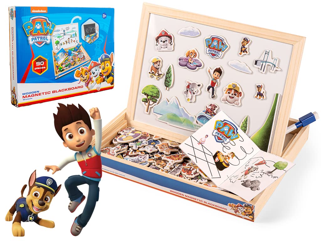 HH Poland 67474-WMB-PAW 1 Paw Patrol Kindertafel Magnettafel Spielzeug, Schwarz