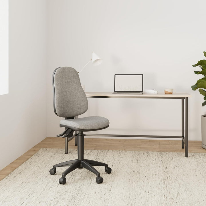 Topstar Point 60, Bürostuhl, Schreibtischstuhl, Stoff, Hellgrau, 54 x 47 x 109 cm, Hellgrau
