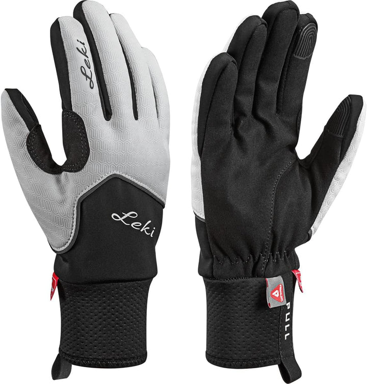LEKI Unisex-Adult Glove 6.5 White - Black - Anthracite, 6.5 White - Black - Anthracite