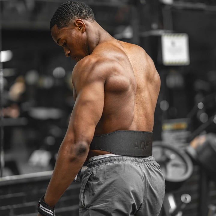 AQF Gewichthebergürtel - 4" 6" Breit Leder Lendenwirbelstütze Gepolsterte Lifting Belt, Gym Belt Mit