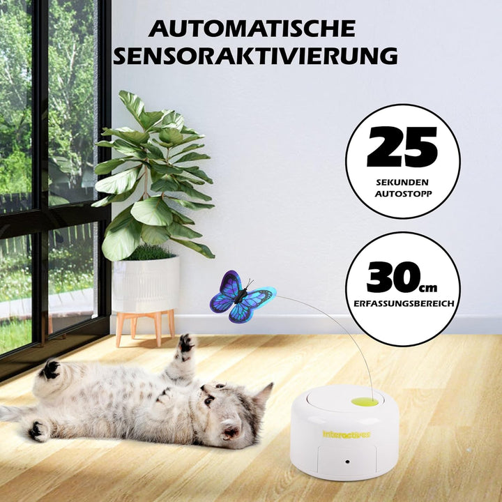 Pet Prime Automatisches Katzenspielzeug, Elektronisches Katzenspielzeug, Katze Schmetterling Spielze