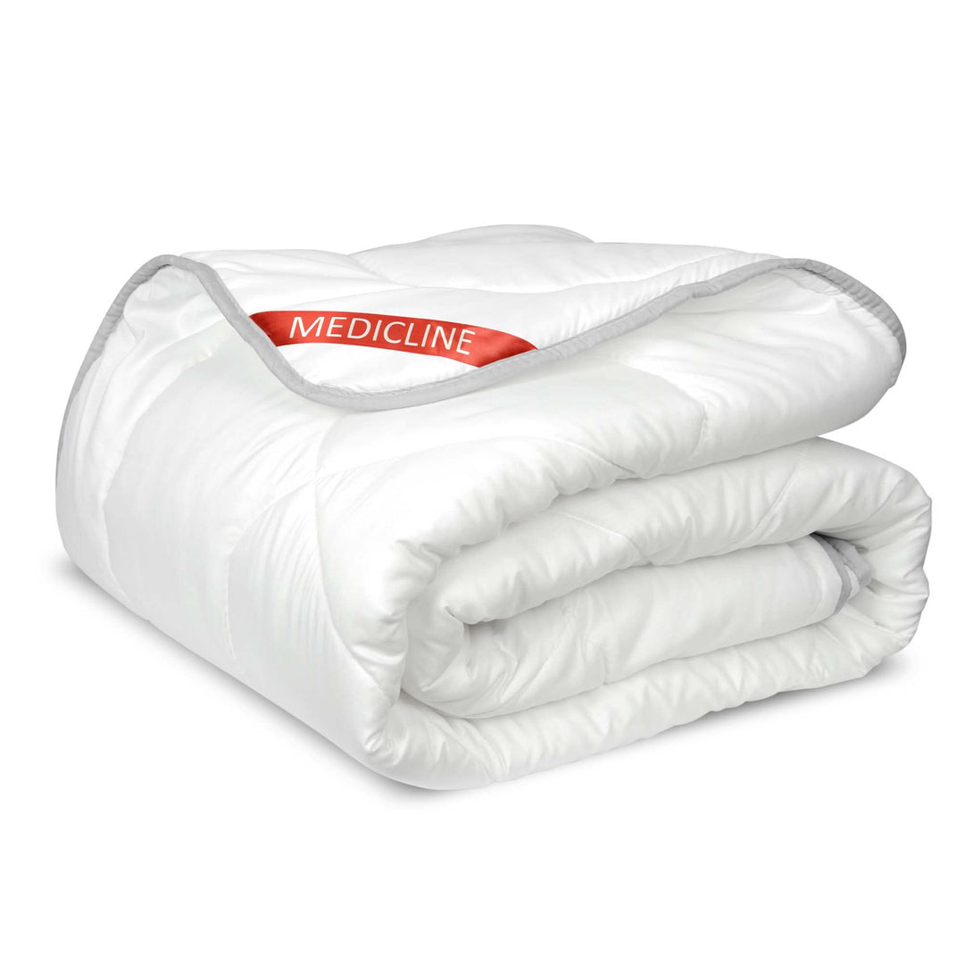 EDANTI Allergikerfreundliches Besticktes Steppbett Ganzjahres-Silikon 200x220 cm Weiss 200x220 cm 1,