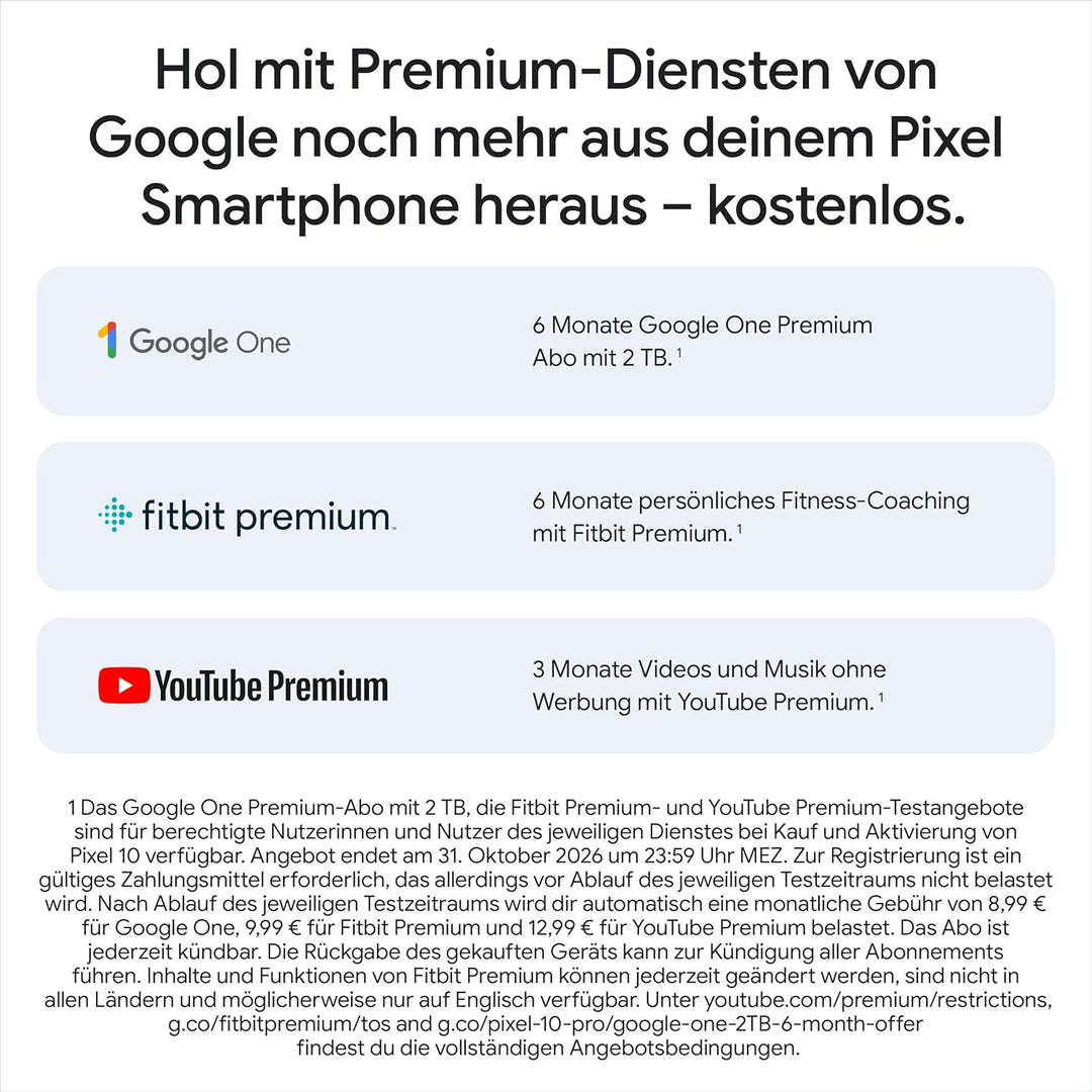 Google Pixel 10 – Android-Smartphone ohne SIM-Lock, mit Gemini, innovativer Dreifach-Rückkamera, meh