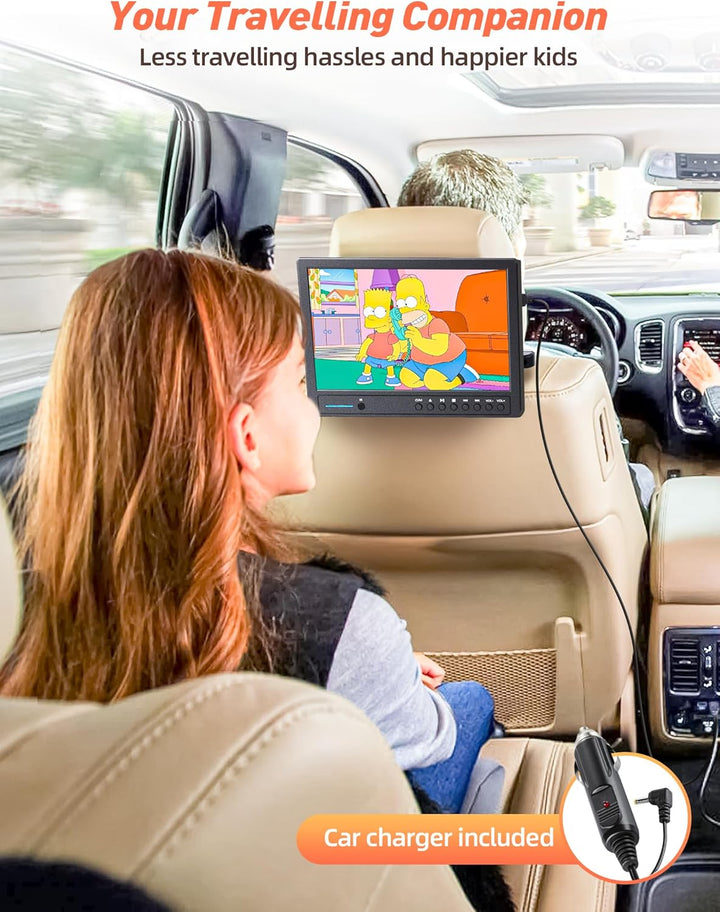 Arafuna 12,5 Zoll DVD Player Auto mit Kopfhörer, Tragbarer DVD Player Videogeräte für Kopfstützen mi