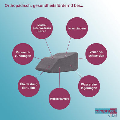 tempracell Venenkissen, Venenkeil, Beinhochlagerung – ergonomisch, orthopädisch unterstützende Welle