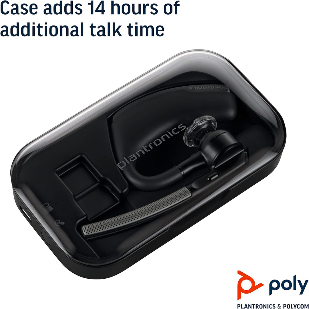 Plantronics Bluetooth Headset Voyager Legend + Ladehülle, Schwarz, uni Mit Ladecase Single, Mit Lade