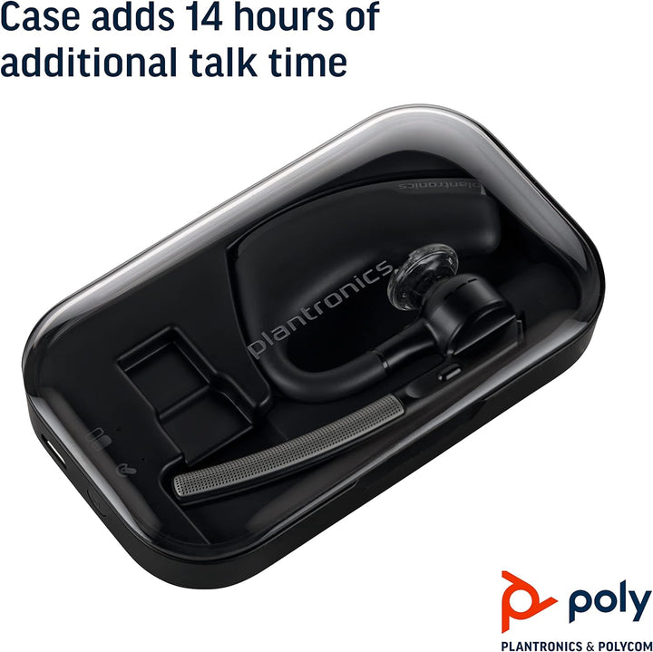 Plantronics Bluetooth Headset Voyager Legend + Ladehülle, Schwarz, uni Mit Ladecase Single, Mit Lade