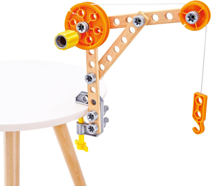 Hape Junior Inventor Bausatz für Tüftler - Experimentierset, Mint-Spielzeug, Lernspielzeug für Kinde
