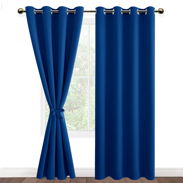 DWCN Vorhang Blickdicht Verdunkelungsgardinen mit Ösen 2 Stücke Thermogardine für Wohnzimmer,Schlafz