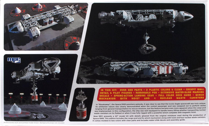 MPC MPC990/06 1/48 Space 1999: 22" Eagle w/Cargo Pod Modellbausatz, Mehrfarbig