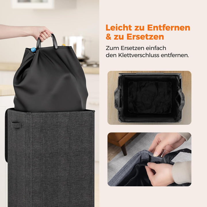 1 Stück 100L Pfandflaschen Sammelbehälter mit Grossen Waschbaren Beuteln, Pfandflaschen behälter für