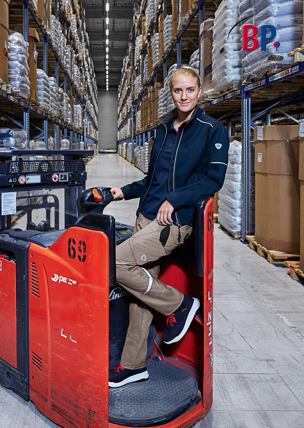 BP 1981-570-48 Schmale Arbeitshose für Damen - Schlanke Silhouette - Stretchmaterial - Elastischer B