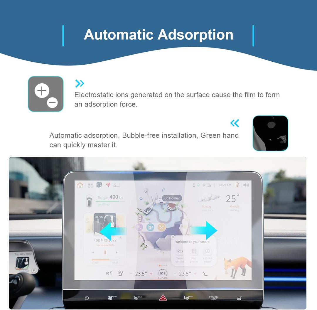 GAFAT Kompatibel mit Smart #1#3 EV Electric 2023-2025 2026 12,8" Navigation Schutzfolie, 12,8" Smart