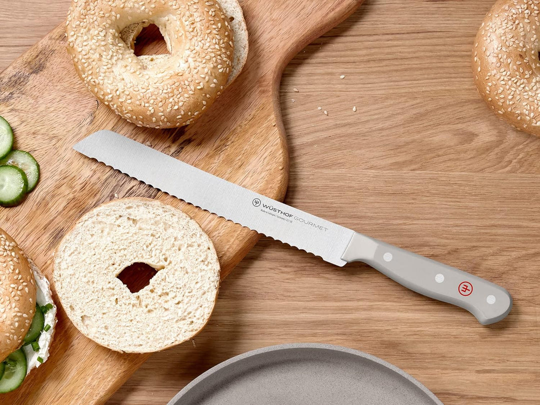 WÜSTHOF Gourmet Brotmesser 20 cm, Grau Grau 20 cm Brotmesser, Grau 20 cm Brotmesser