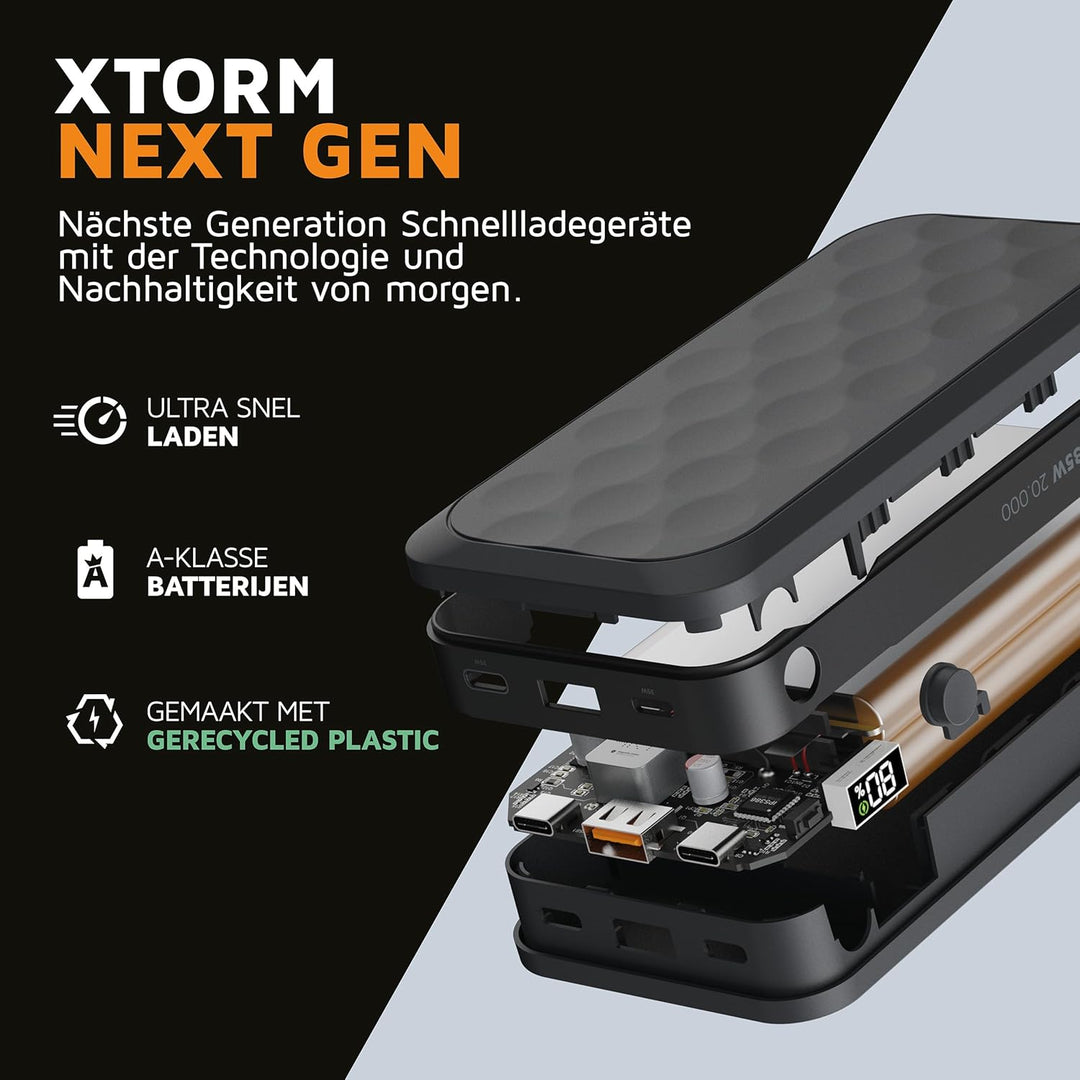 Xtorm 35W Fuel Series Powerbank 20.000 Midnight Black Neu Schwarz 20000 Milliamperestunden (mAh), Sc