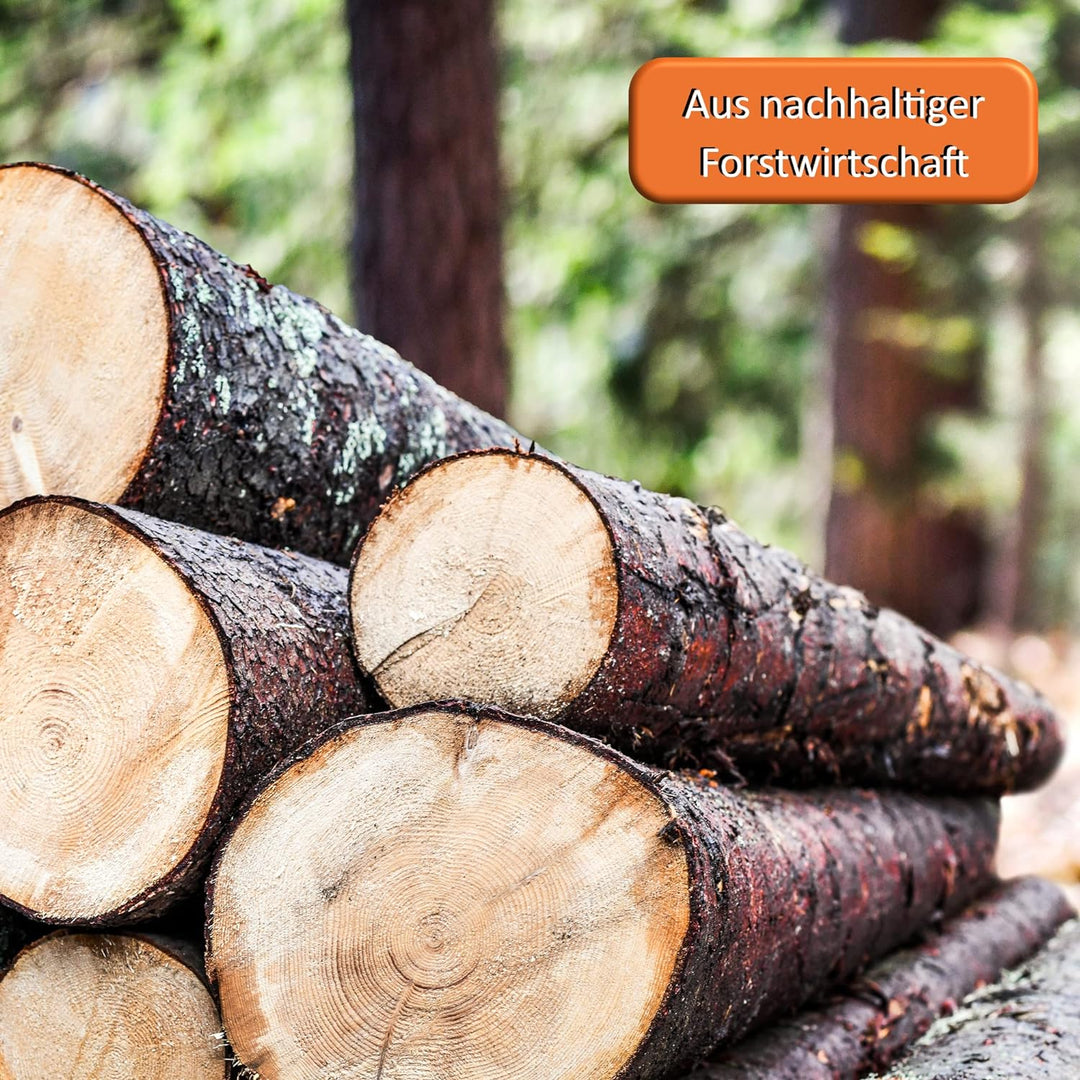 BTT-MHS Brennholz Mischholz(ca. 33cm) 20kg getrocknet Kamin Ofen Stammholz Feuerholz Grillholz 33 cm